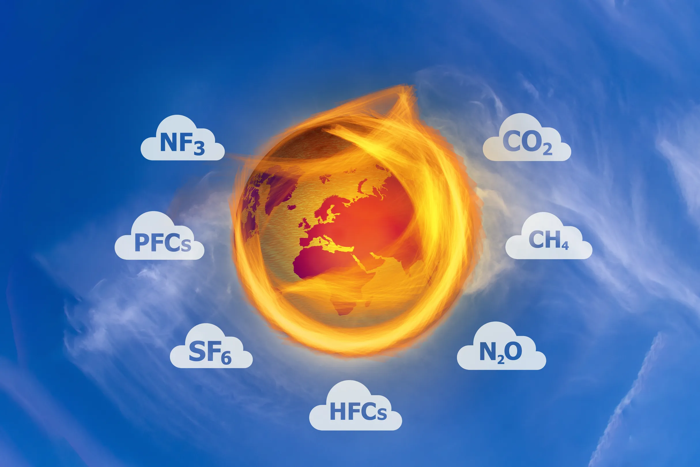 Gaze cu efect de seră  - ce sunt și ce efect au asupra schimbărilor climatice